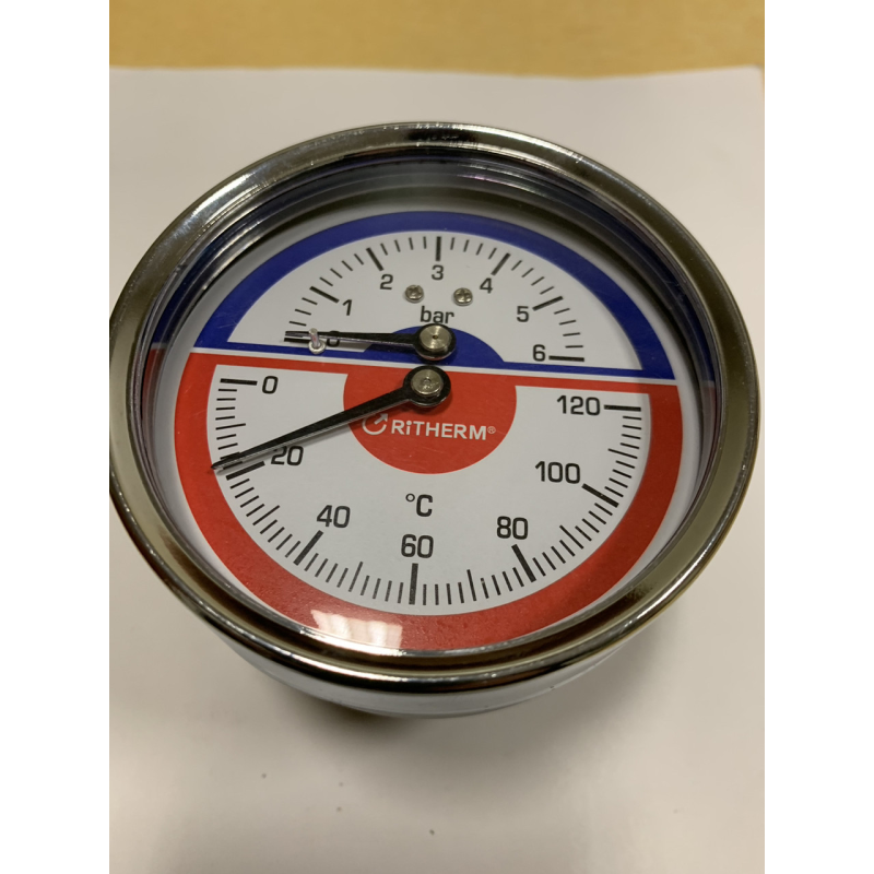 Термометр Ritherm 0-120c 6bar Термометр Ritherm 0-120c 6bar
